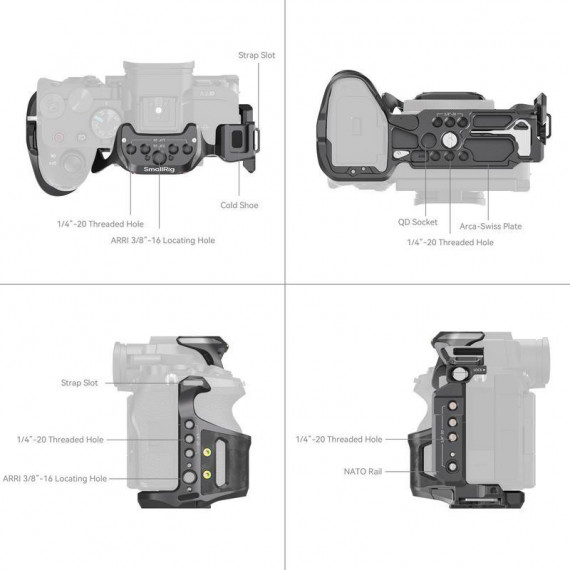 SmallRig Jaula Rhinoceros 6029 para Sony Alpha 7 V / 7R V / 7 IV