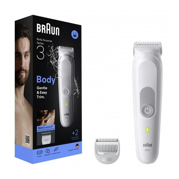 BRAUN BG3500 Recortadora Corporal Tecnología Skinguard