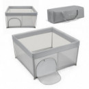 Parque De Juegos Plegable Ziki Gris 120x120cm