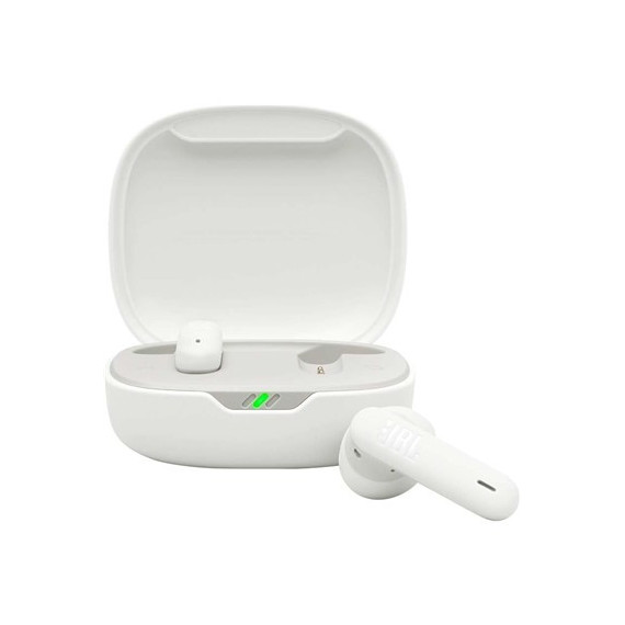 JBL Auricular Bluetooth WAVE FLEX 2 Blanco Manos Libres,Con Estuche de Carga 40H