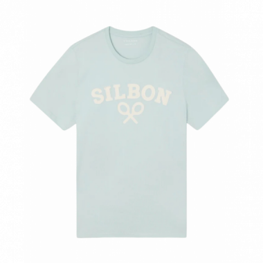 Camiseta SILBON Raqueta Media Aguamarina
