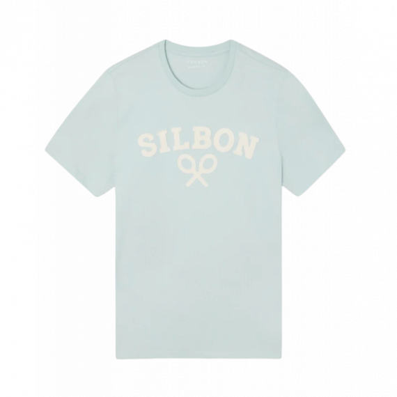 Camiseta SILBON Raqueta Media Aguamarina