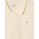 Polo clasico SILBON liso crema