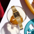 CASIO AQ-230GA-5AMQY Reloj Retro Doble Pantalla – Dorado con Esfera Marrón, Acero Inoxidable, Estilo Vintage, Wr