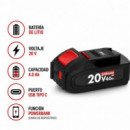 BATERÍA DE LITIO 20V 4.0AH CON USB-C ONLY ONE AICER