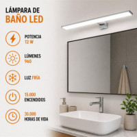 Lámpara Led Baño Luz Fría AIRMEC 12W