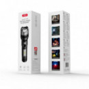 LINTERNA CON LUZ ESTROBOSCÍPICA Y ZOOM TELESCÓPICO 1.200MAH NEGRO XO