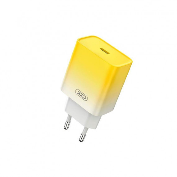 CARGADOR DE CARGA RÁPIDA USB TIPO C AMARILLO XO