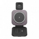 CARGADOR INALÁMBRICO MAGNÉTICO PLEGABLE 3 EN 1 NEGRO XO