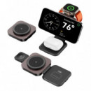 CARGADOR INALÁMBRICO MAGNÉTICO PLEGABLE 3 EN 1 NEGRO XO