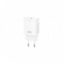 CARGADOR DE CARGA RÁPIDA USB-C A LIGHTING CON CABLE BLANCO XO