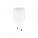 CARGADOR DE CARGA RÁPIDA USB-C 30W CON CABLE TYPE-C BLANCO XO