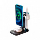 CARGADOR INALÁMBRICO 4 EN 1 NEGRO XO