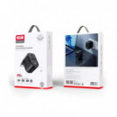 CARGADOR UNIVERSAL DE VIAJE 2 USB + 1 USB-C NEGRO XO