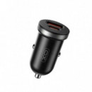 CARGADOR PARA COCHE DE DOBLE PUERTO CON CABLE MICRO NEGRO XO