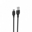 CARGADOR PARA COCHE DE DOBLE PUERTO CON CABLE MICRO NEGRO XO