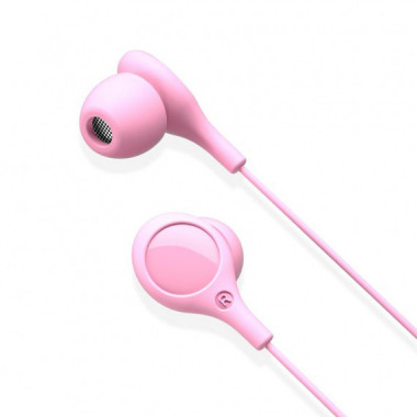 AURICULARES CABLE CON CANCELACI&Oacute;N DE SONIDO ROSA XO