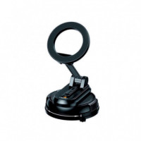 Soporte Magnético para el Coche con Ventosa Extraible Negro XO