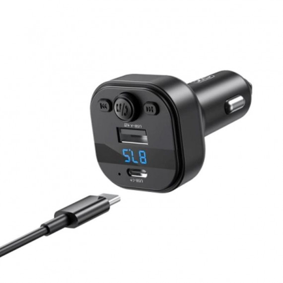 CARGADOR INTELIGENTE BLUETOOTH PARA EL COCHE NEGRO XO