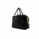 Valentino Hand Bags Shopping Pansy Negro VBS8PG04-001