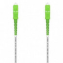 Cable Fibra óptica AISENS G657A2 Sc/apc Simplex 3.0MM Lszh 1M Blanco