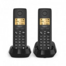 Telefono GIGASET Basic 100 Black Duo