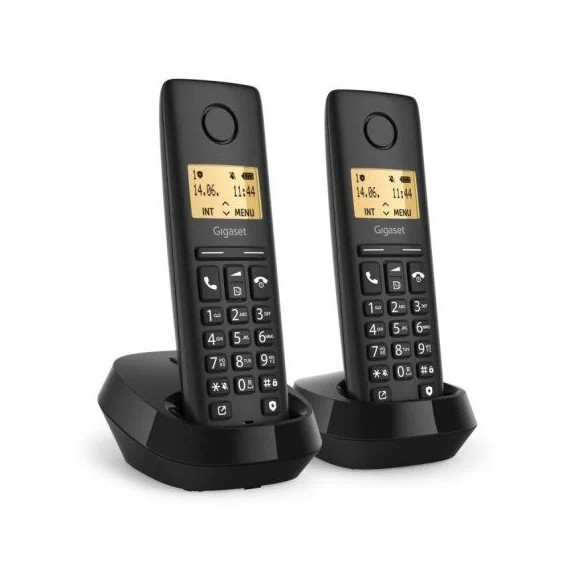 Telefono GIGASET Basic 100 Black Duo - Guanxe Atlantic Marketplace