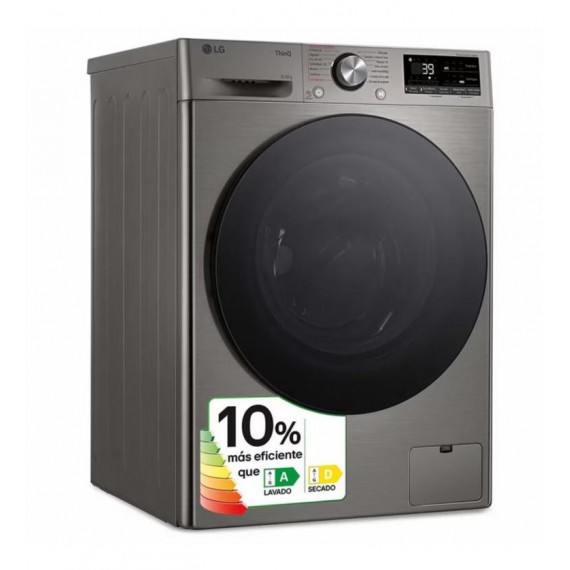 Lavadora Secadora LG F4DR7009AGS 9/6KG 1400RPM Ai Direct Drive Clase A/d
