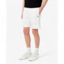 Pantalón Corto LACOSTE de Felpa de Corte Regular con Raya de Logotipo