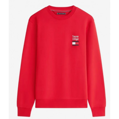 TOMMY HILFIGER - TOMMY EMBRO FLAG SWEATSHIRT - XLD - F|MW0MW42778/XLD