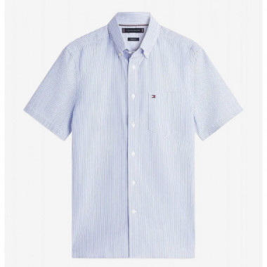 TOMMY HILFIGER - SEERSUCKER BENGAL STRIPE SHIRT - 0A4 - F|MW0MW42407/0A4