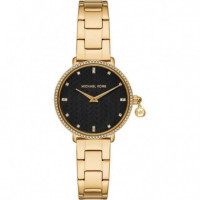 Reloj Pyper Dorado E/negra  MICHAEL KORS