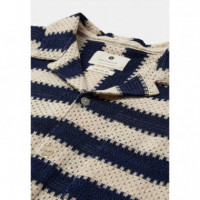 Camisas Camisa ANERKJENDT Leander Stripe Lace