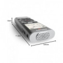 PHILIPS Grabadora de Voz Digital DVT1170 360º Microfono 8GB Memoria ,activacion por Voz, Micro Sd