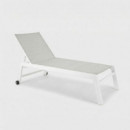 Tumbona Arko Blanca Aluminio Reclinable con Ruedas Terrazza Collection®  TERRAZZA COLLECTION
