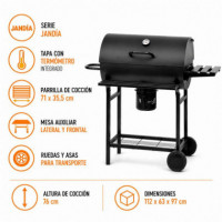 Barbacoa de Carbón Serie Jandía AIRMEC 112X97X63 Cm