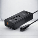 INVERSOR DE CORRIENTE VEHICULO 200W NEGRO XO