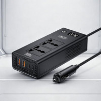 Inversor de Corriente Vehiculo 200W Negro XO