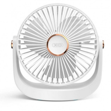 Ventilador Port&aacute;til con Iluminaci&oacute;n Ajustable 1.200MAH Blanco XO