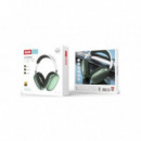 AURICULARES INALÁMBRICOS DIADEMA ESTÉREO VERDE XO