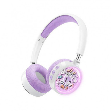 AURICULARES INAL&Aacute;MBRICOS DIADEMA KIDS LILA XO