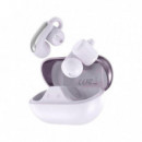 AURICULARES OWS BLUETOOTH DE LARGO ALCANCE CON CLIP LILA XO