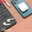 AURICULARES BLUETOOTH CON FUNCION DE CARGA INALÁMBRICA BLANCO XO