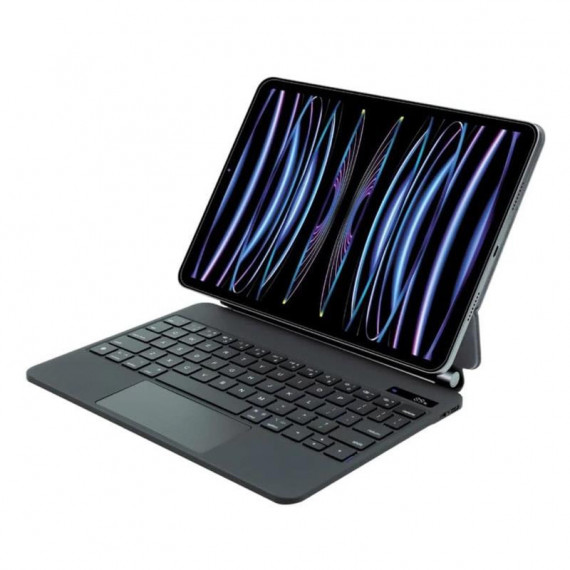 TECLADO INALÁMBRICO CON PANTALLA DIGITAL PARA IPAD 10.9/11" NEGRO XO