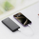 POWERBANK 10000MAH CON PANTALLA LUMINOSA PB312 NEGRO XO