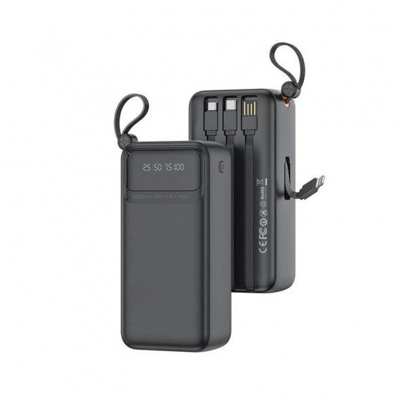 POWERBANK 30000MAH CON 4 CABLES PR280 NEGRO XO