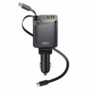 Cargador Coche 4 en 1 108W Grisaceo XO