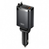 Cargador Coche 4 en 1 108W Grisaceo XO