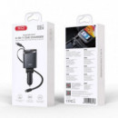 Cargador Coche 4 en 1 108W Grisaceo XO