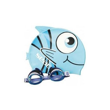 Gorro Pez Azul + Gafas  SEAC SUB